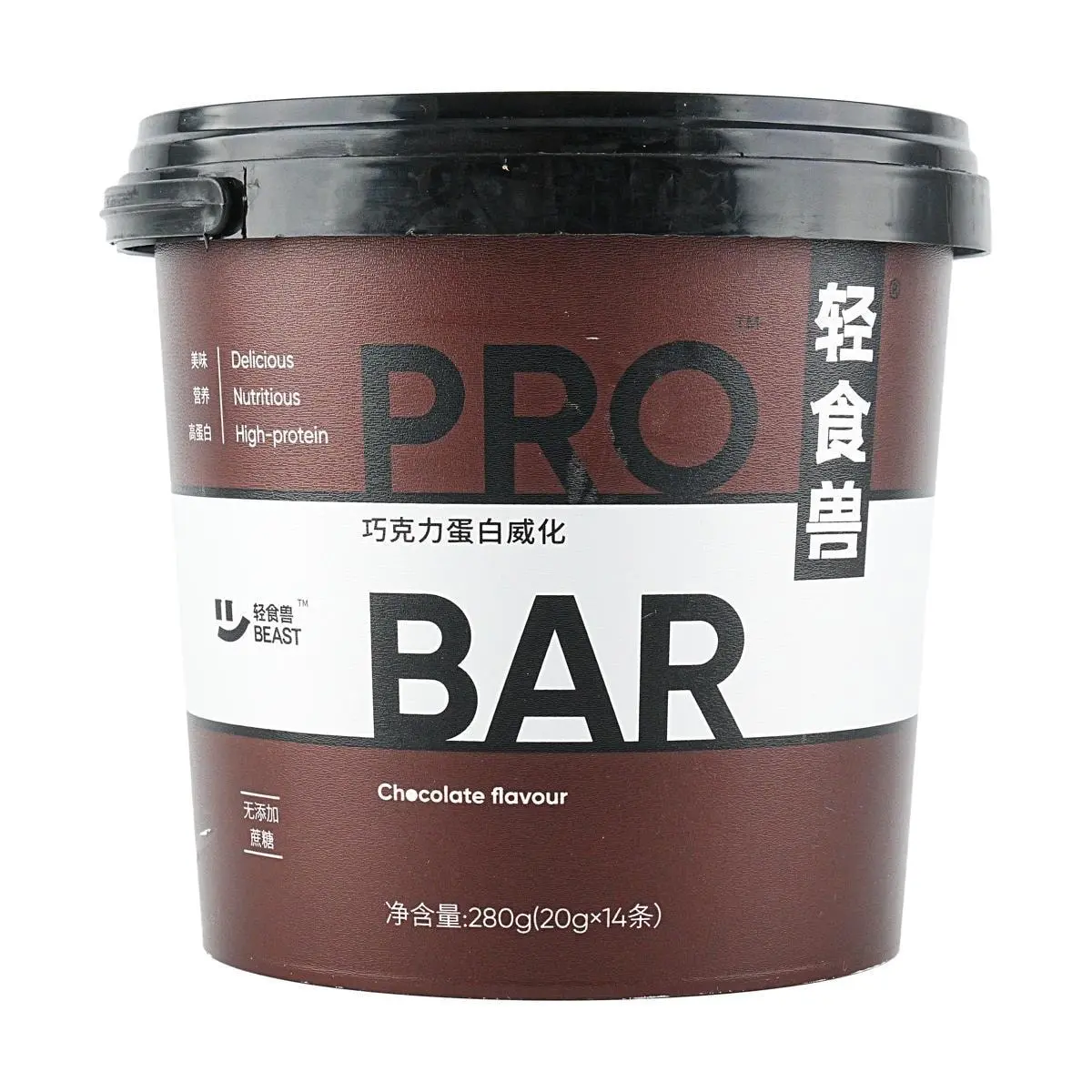 QINGSHISHOU Barrel Packed Protein Wafer Bars High Fiber Meal Replacement Cookies Black Chocolate Flavor 14 bars QINGSHISHOU Barrel Packed Protein Wafer Bars High Fiber Meal Replacement Cookies Black Chocolate Flavor 14 bars