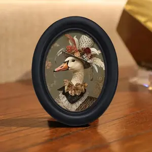 Vintage Art Style Floral Duck Decorative Wall Hanging, Holiday Themed, Perfect for Halloween Christmas Thanksgiving Home Office Decoration, Room Accent, Festive Home Ambiance