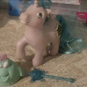 Vintage G1 My Little Pony MLP Princess Sparkle 1987 Pony, Bushwoolie, Wand