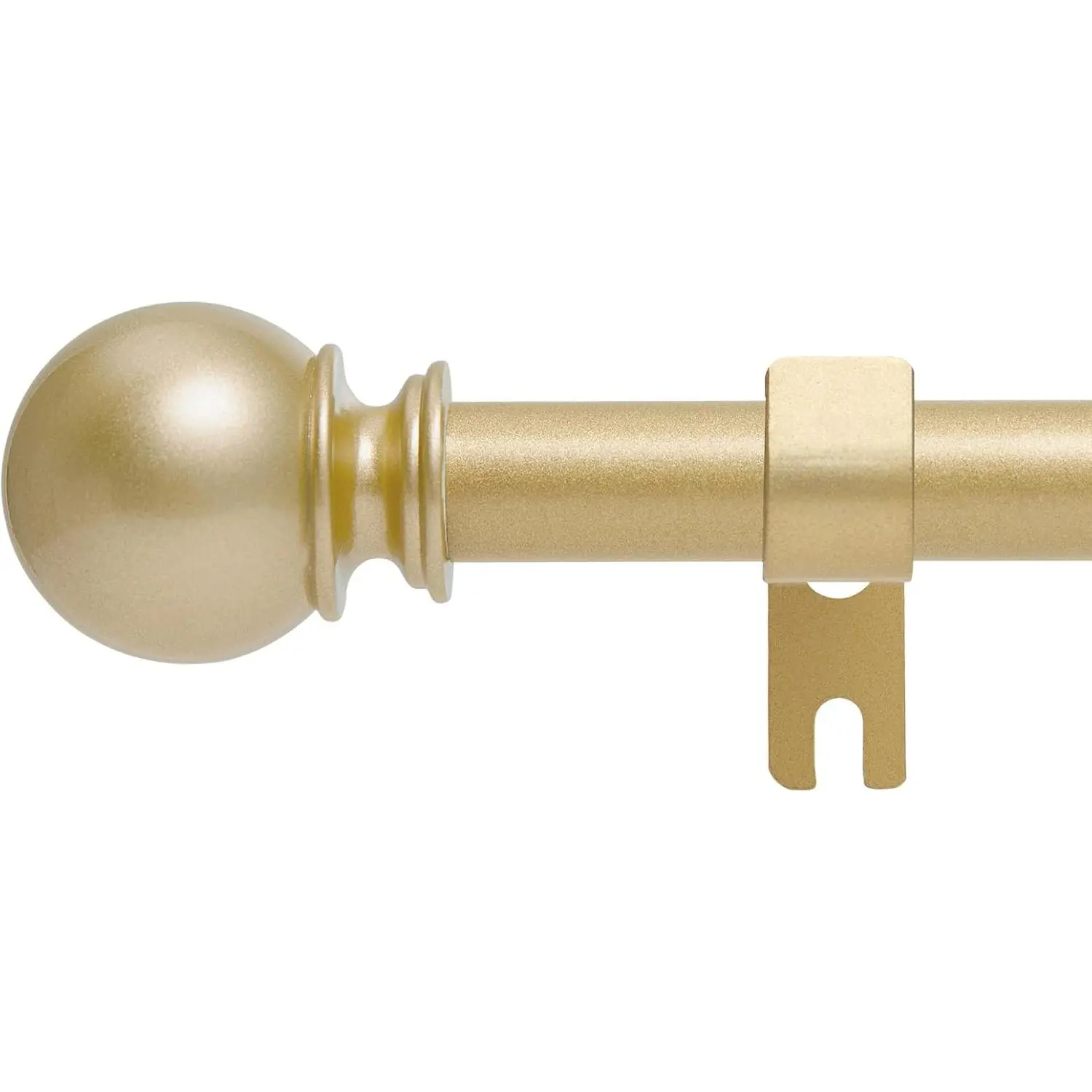 Curtain Rods for Windows, 5/8 Inch Heavy Duty 66 to 120" Small Curtain Rod Set with Brackets - Adjustable Drapery Rods for Livingroom, Outdoor Patio, Sliding Door