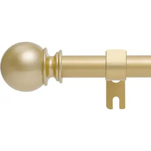 Curtain Rods for Windows, 5/8 Inch Heavy Duty 66 to 120" Small Curtain Rod Set with Brackets - Adjustable Drapery Rods for Livingroom, Outdoor Patio, Sliding Door