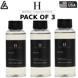 My Way Essential Oil (Pack of 3) – Luxury hotel-inspired diffuser oil with Virginia Cedar scent. Premium aromatherapy fragrance oil for home, office & spa. Long-lasting, refreshing air freshener for a calm, elegant ambiance.