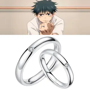 Anime Jujutsu Kaisen Yuta Okkotsu Rings Cosplay Props Men Women Couple Lover Ring Jewelry Accessories