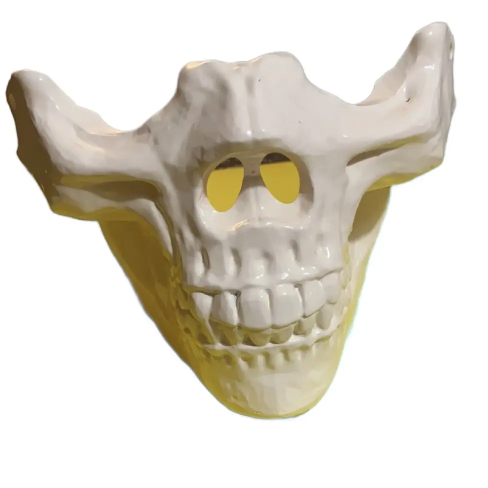 Simple Half Skull Mask for Cosplay 3d Printed