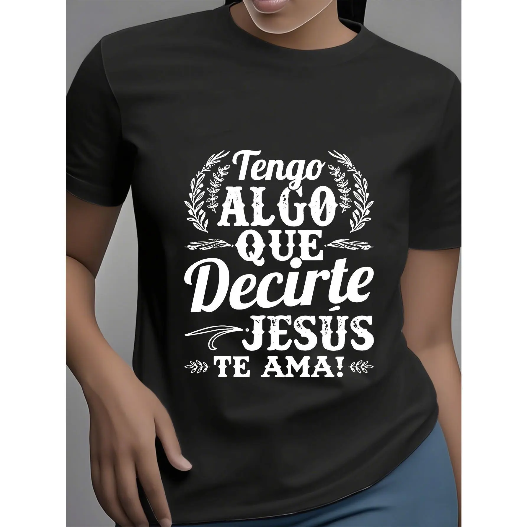 women Faith Statement Printed Summer Women's Clothing Girlfriend Casual T-shirt Short Sleeves Inside - City Light Fashion