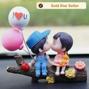 Cartoon Couple Design Car Decoration, Creative Car Interior Decoration, Automotive Ornaments, Fashion Car Accessories for Women & Men, Car Stuff, Car Decor for Girls, Teenage Girl Gifts