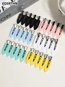30pcs candy-colored plastic seamless clip, wash clip, hairdressing and makeup clip, side bangs clip, simple and versatile daily hair accessories, easy daily hair care, multi-color set, multi-package clip, ladies fashion