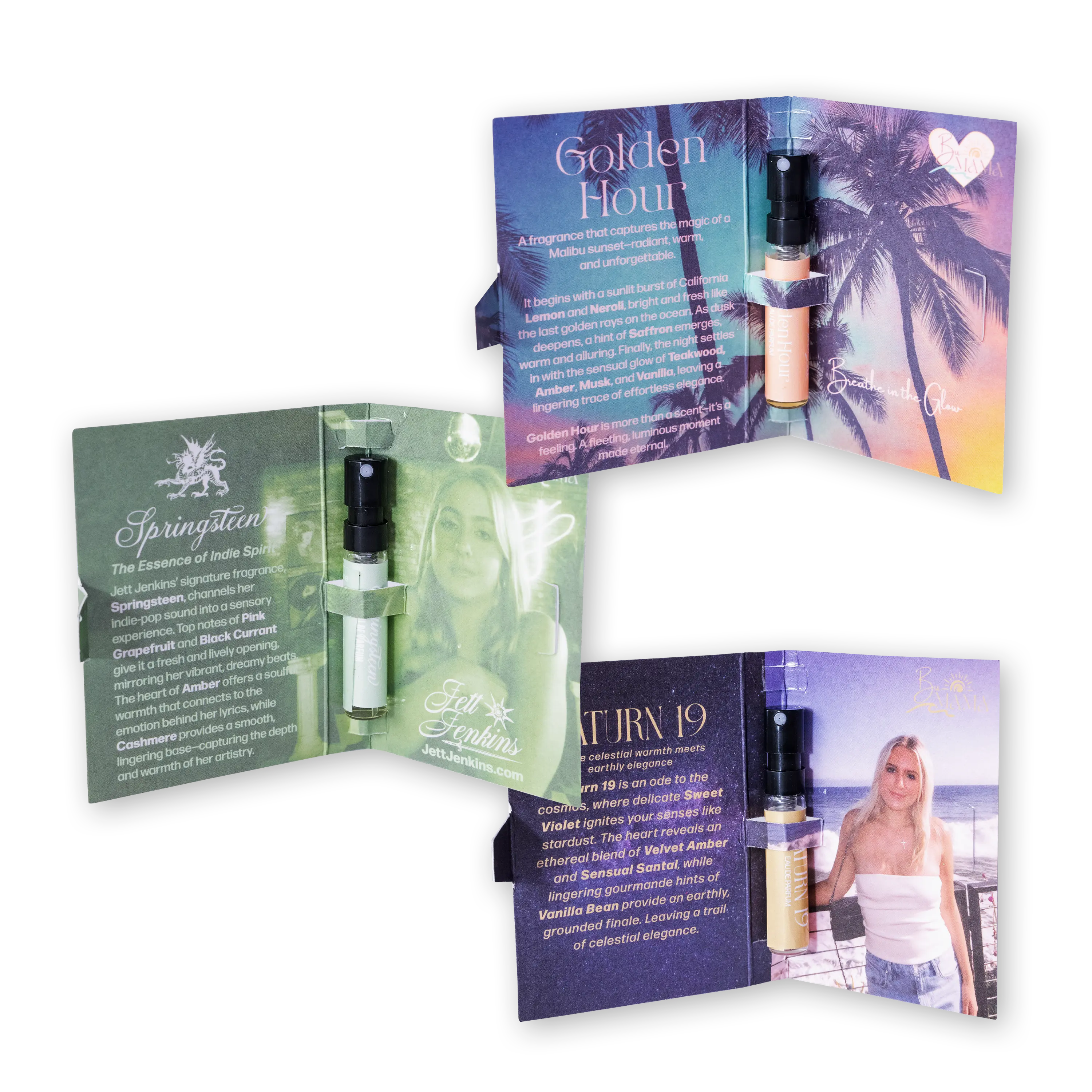 BuMama - Sample Card Eau De Parfum for Men & Women – Citrus Floral Amber Musk Scent