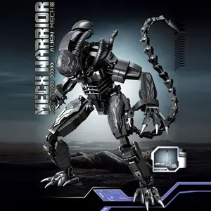 Alien Xenomorph Monster Model Kit, Alien War Revenge Alliance Iron Soldier Transforming Robot, Hot Building Blocks Gift, Birthday Christmas Present