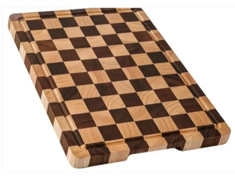 Walnut & Oak End Grain Wood Cutting  Board