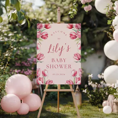 Custom Table Signs for Baby Shower TikTok Shop1