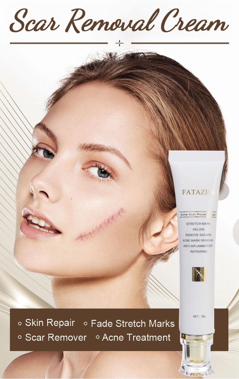 FATAZEN Acne Scar Repair Cream Centella Asiatica Fade Scars, Acne Marks, Brightens Skin Tone Skin Repair Skincare