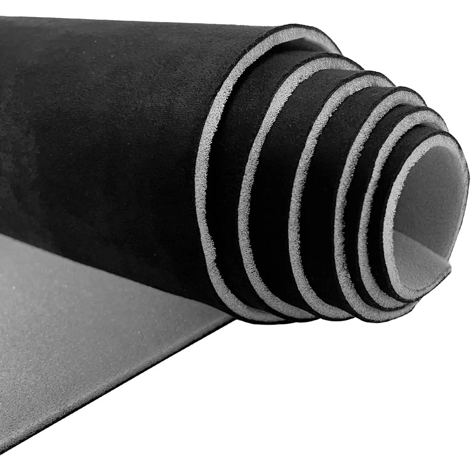 85  60 Black  Suede Headliner Fabric with  Backing Material 1/9" 3mm Automotive Upholstery Liner for DIY Home  Roof Trim Interior Replacement