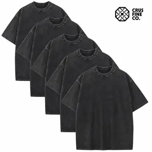 5/3/1 PCS Men's Cotton T-Shirts Oversized Half Short SleevesCasual Loose Soild Streetwear Tops, Unisex Retro Street T-Shirts, Loose Fit Acid Washed.