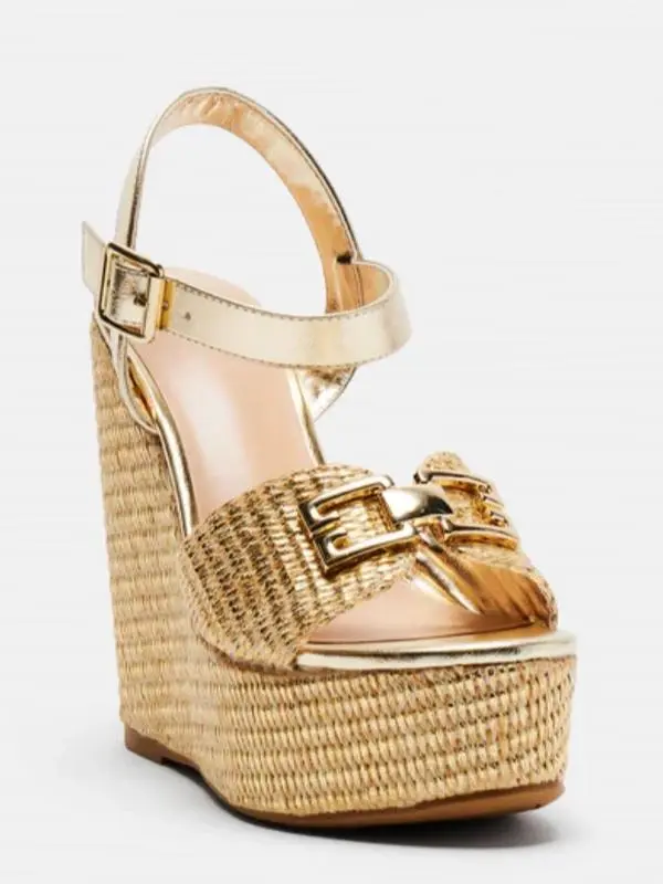 Siena Platform Wedges - Gold