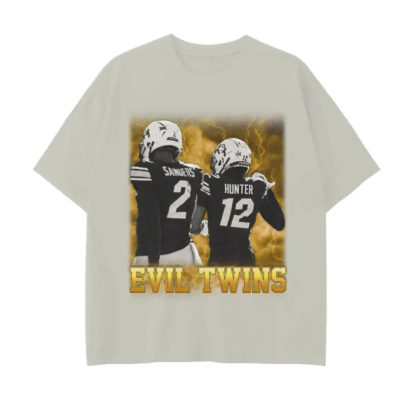 Evil Twins T-Shirt Travis Hunter & Shedeur Sanders T-Shirt