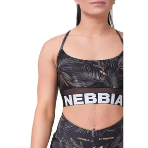 Nebbia Sports Bra 565 - Earth Powered, Recycled Ocean Plastics, Breathable Mesh, Flexibility & Adjustability
