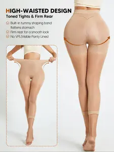 Women’s Mid-Thigh Shapewear, High-Elastic Four-Way Stretch, Full-Body Compression, Seamless High-Waist Tummy Control, Durable Anti-Scratch Design