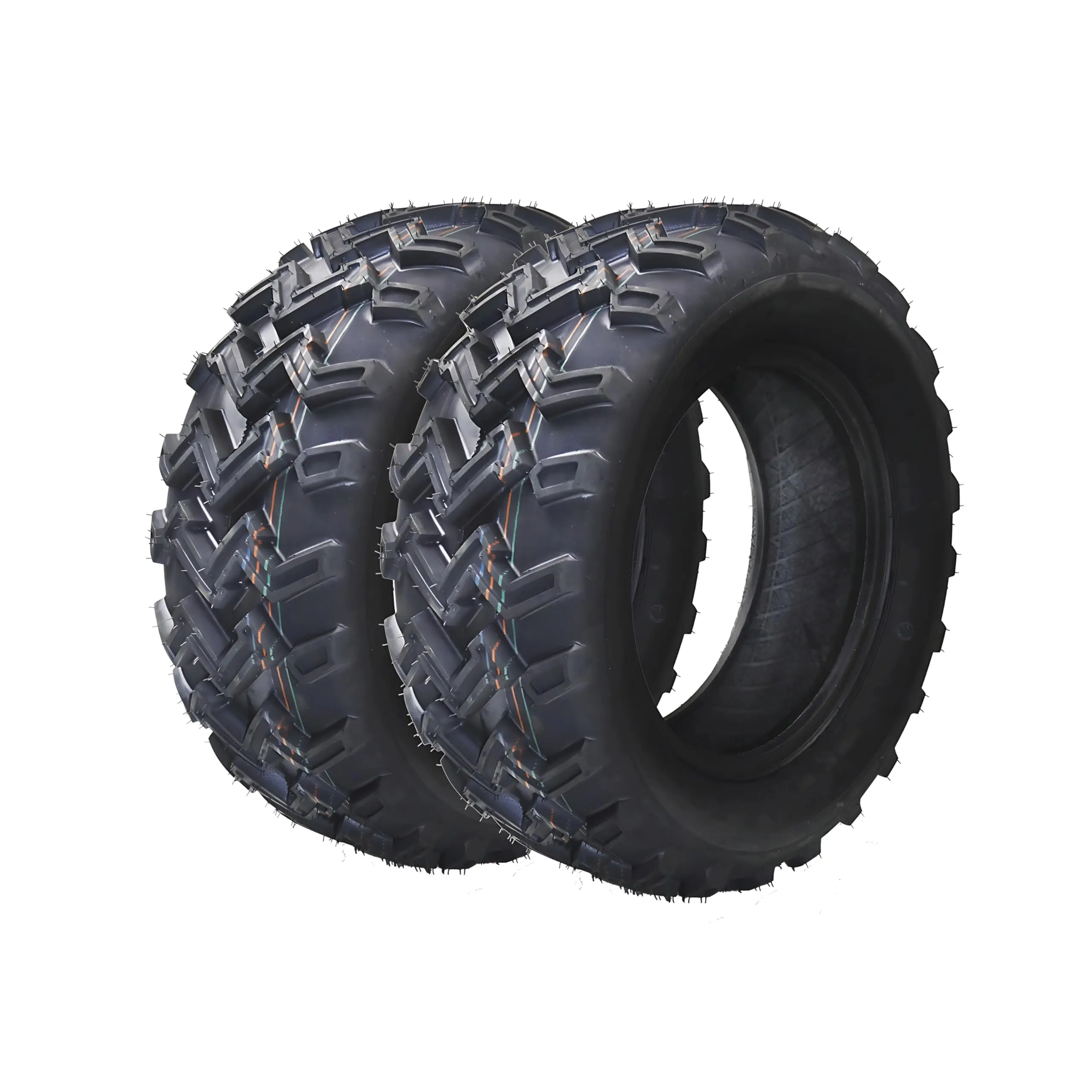 GARVEE Set of 2 UTV ATV Tires 22x10-10 - Durable 4-Ply Super Mud, All Terrain, Tubeless Mud, Turf, and Lawn Mower Tires for Versatile Outdoor Use