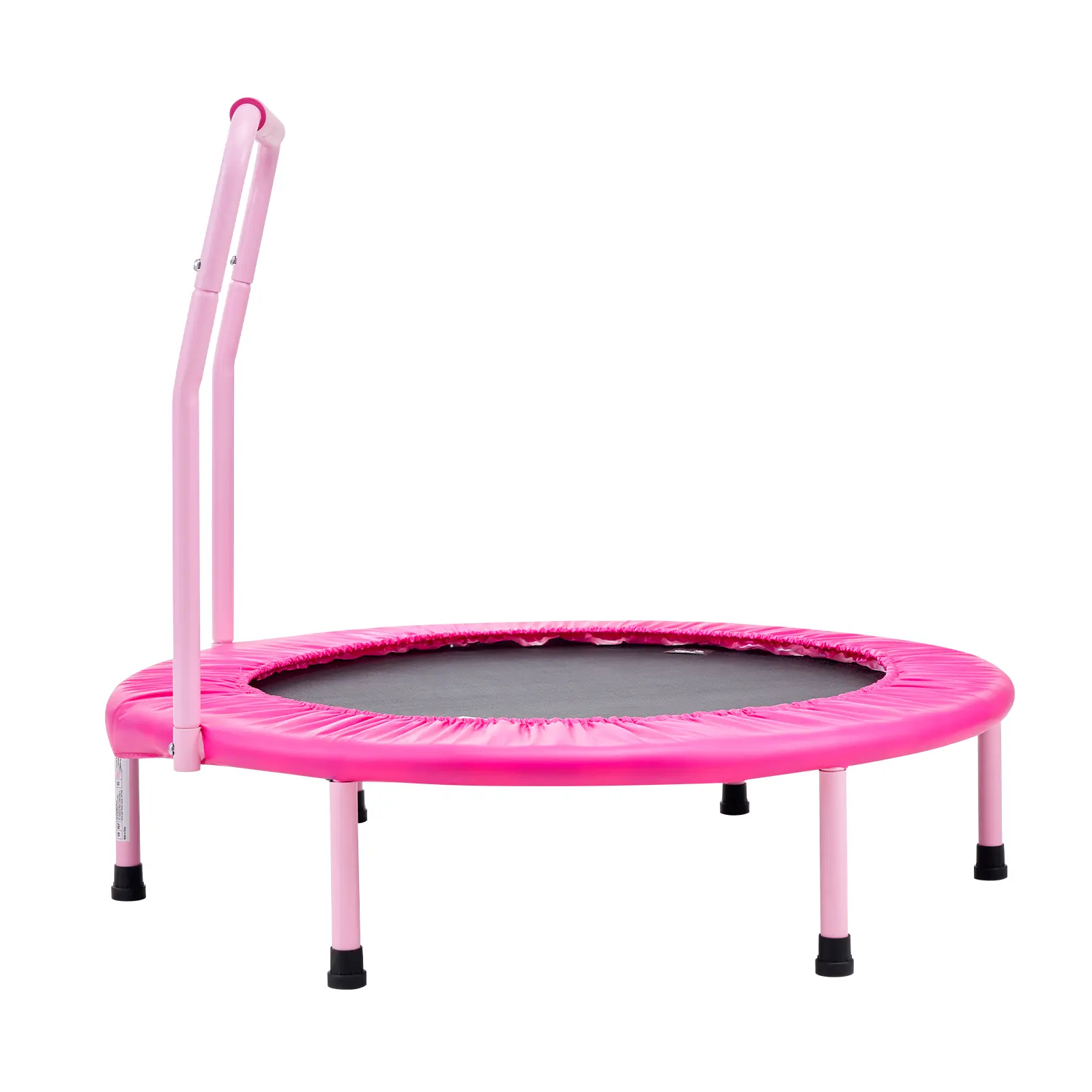 36" Kids Trampoline, 3FT Indoor Outdoor Trampoline, Foldable Mini Trampoline with Handle, Rebounder Trampoline for Toddlers, Birthday Gift for 3+ Years Children, Boys Girls for Fun, Pink
