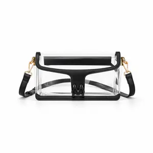 Milan Chiva Clear Crossbody Bag Stadium Approved for Women, Waterproof Clear Purse for Stadium Events Concerts Sports
