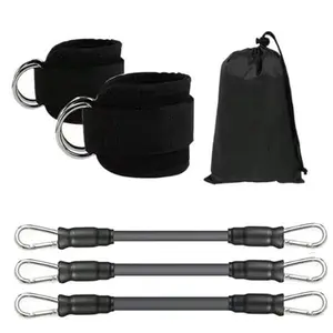 Ankle straps for cable machines, adjustable padded ankle resistance bands, wrist cuffs for glute kickbacks and leg training