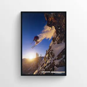 [Sale Up To 30%] Patagonia Skiing Sport The Edge Book 2004 Poster, Decor Room Home Gift Idea Wall Art, Decoration Artistic Photo (No Frame)