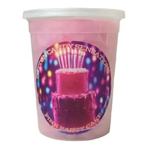 Pink Party Cake Gourmet Cotton Candy - Cotton Candy Sensations 200+ Flavors - Fun Treats - Party Favors - Birthday Cake