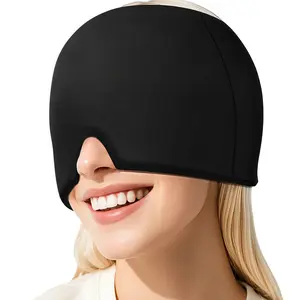LMMAKE Migraine Relief Cap Headache Relief Cap Hat Head Ice Pack Wrap for Migraines Tension Stress Hangover Cold Cap Ice Hat for Women Men