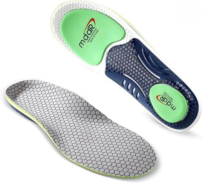 Athletic Shoe Insoles - Honeycomb Gel Design, Shock Absorption, Low Arch Support, Anti-Slip Grip, PU Material, All Seasons, Enhanced Shoe Performance, Extended Wear for Footwear, Shockproof, Sporting, Pu/Tpu, Extendedwear