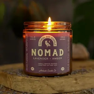 Nomad | Lavender + Amber Soy Candle