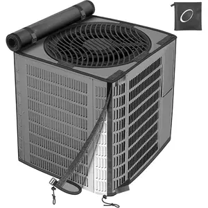 2 in 1 Upgraded Full Mesh Outdoor AC Unit Cover with Detachable 600D  Top, Air Conditioner Mesh Covers for Outside Units, for  Season (28" W x 28" D x 36" H)