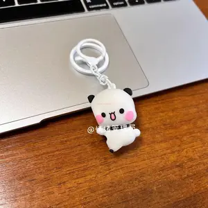 Panda Bubu And Yier Magnetic Hug Keychain Cartoon Panda Bubu And Dudu Magnetic Pendant Keychain Backpack Pendant Keychain Gift