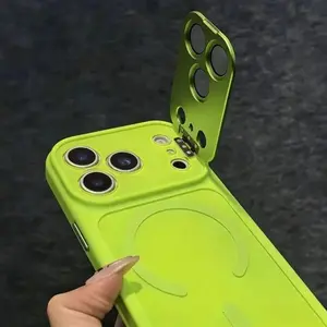 Original Matte Metal Camera Protection For Magsafe Case For iPhone 17 16 Plus 15 14 13 12 Pro Max Magnetic Hard Shockproof Cover Casing Accessories