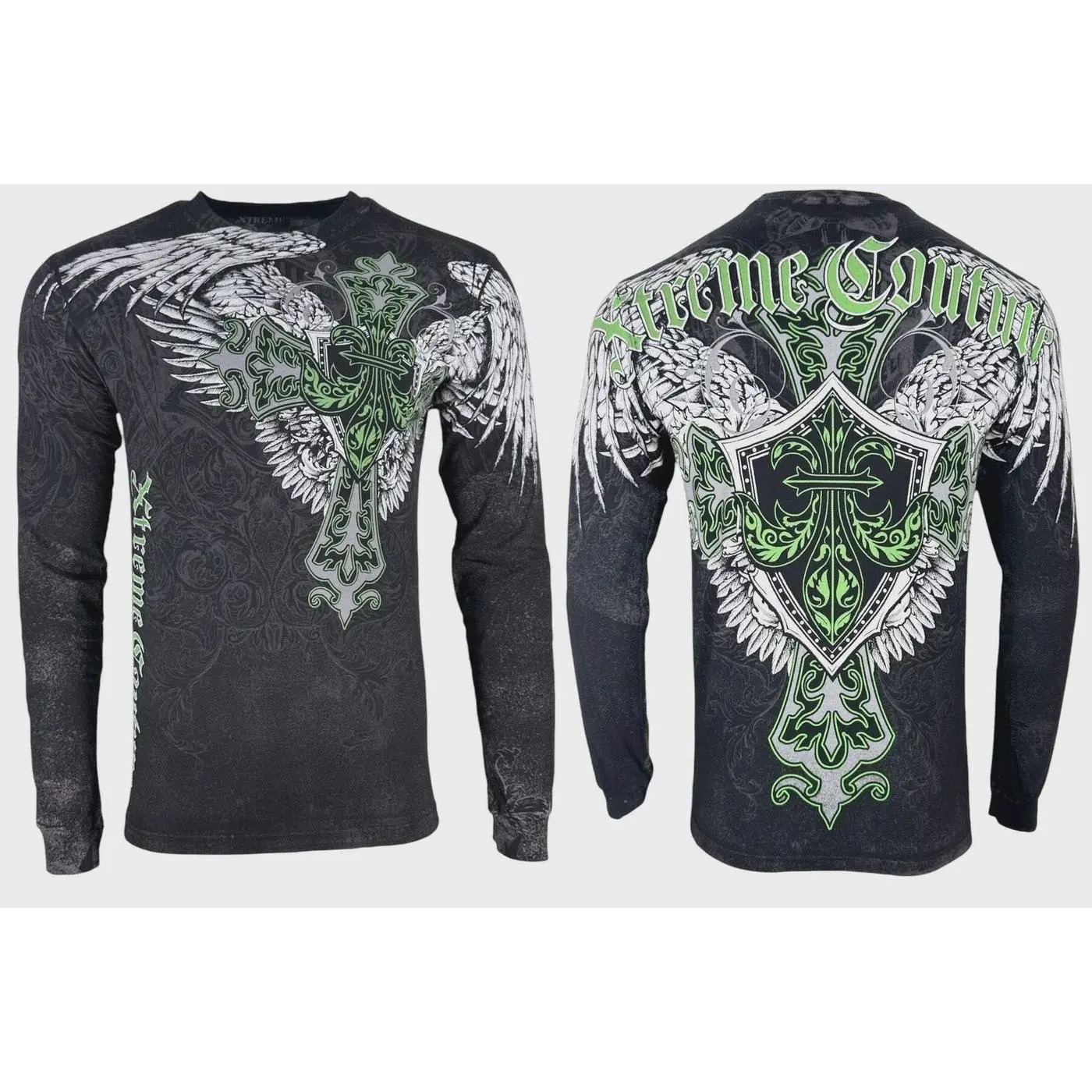 Xtreme Couture Men's T-Shirt Long View Biker Cross S-5XL