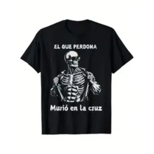 Chidas Gym Funny Sarcasm Slang Mexican Skull Sayings T Shirt Stylish Short Sleeve Comfortable Versatile Summer Tee Black
