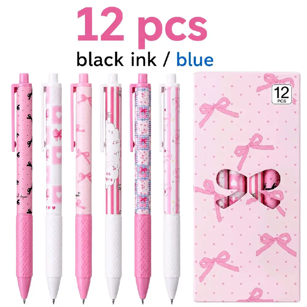 12-Pack Black/Blue Pencils, Office Stationery Supplies, Writing Stationery, Flexible Grip & Secure Hold for Back to School