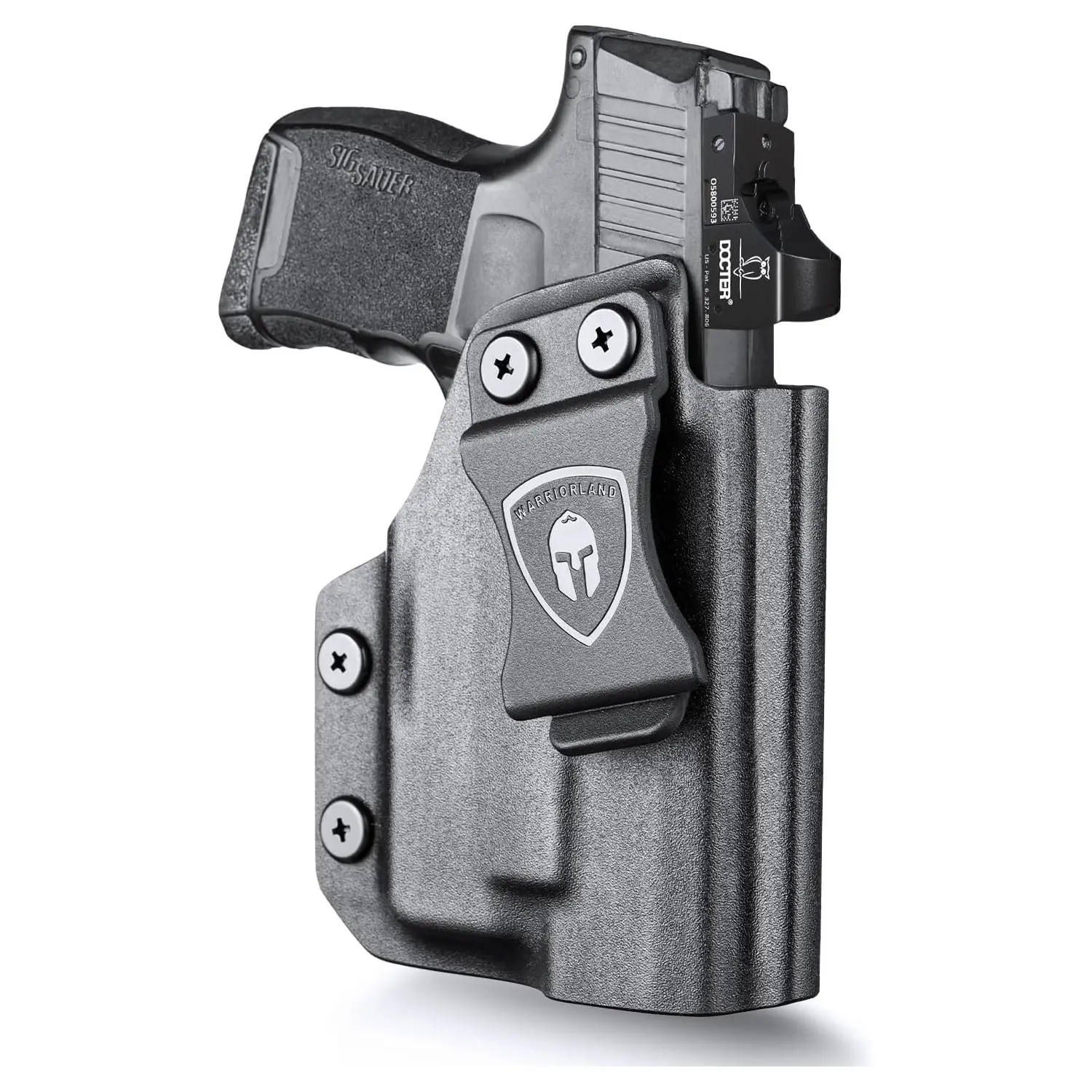 WARRIORLAND IWB Kydex Holster Compatible with Sig Sauer P365/P365X/P365 SAS/P365XL w/TLR-6/6 HL / 6 HL G, Inside Waistband Concealed Carry, Adj. Cant & Retention, Optic Cut,Right Hand Open Muzzle，Competition