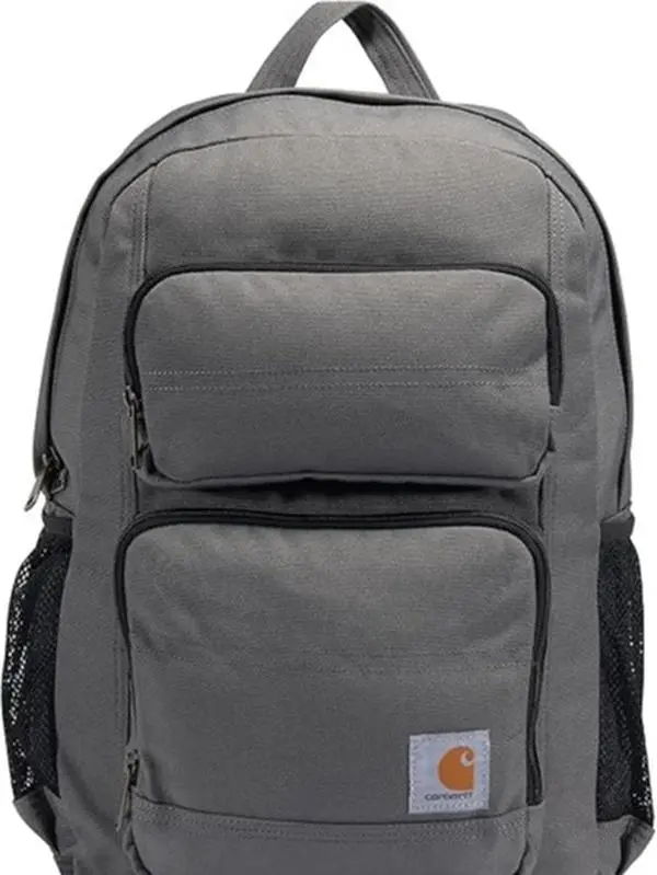 Carhartt Legacy Standard Work Backpack with Padded Laptop Sleeve and Tablet Storage, Grey