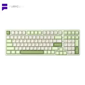 FURYCUBE K99 Pro Wireless Creamy Mechanical Keyboard  Bluetooth  2.4G Tri-Mode Side Engraved Gaming For Laptop Computer 99 Keys RGB PBT Keycaps 3/5 Pin Hot  key cappuller Custom RGB Mini Gaming Keyboard keyboard  Gifts