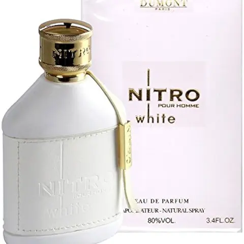 Dumont Paris Nitro White Pour Homme 100ml EDP Spray for Men Exotic Arabic Perfume with Musk Amber Spicy Notes Parfum Intense
