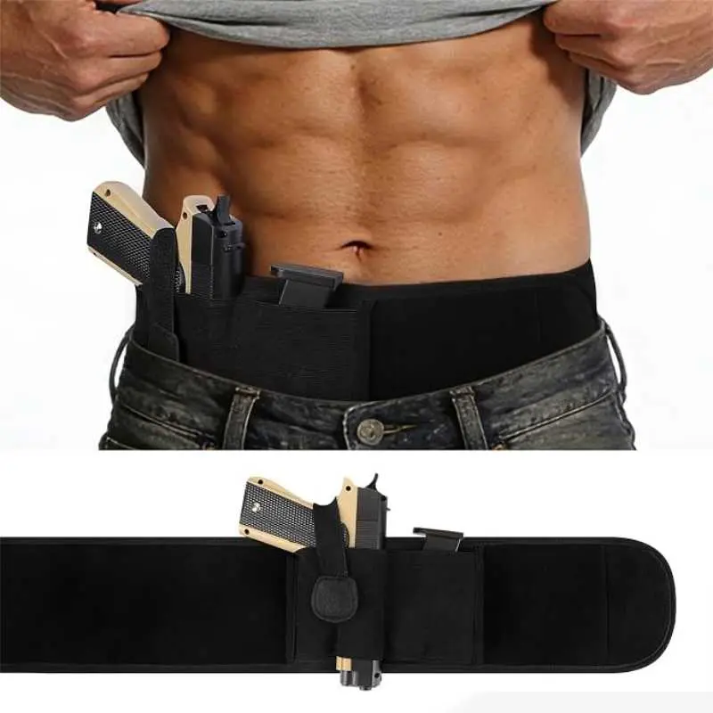 Concealed Carry Belly Band Holster - Waist Holster for Men, Women, Compatible with Lcp, S&W M&P 40 Shield Bodyguard, Sig Sauer, Beretta, 1911, Smith And Wesson