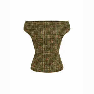 Cider Floral Off-shoulder Ruched Blouse