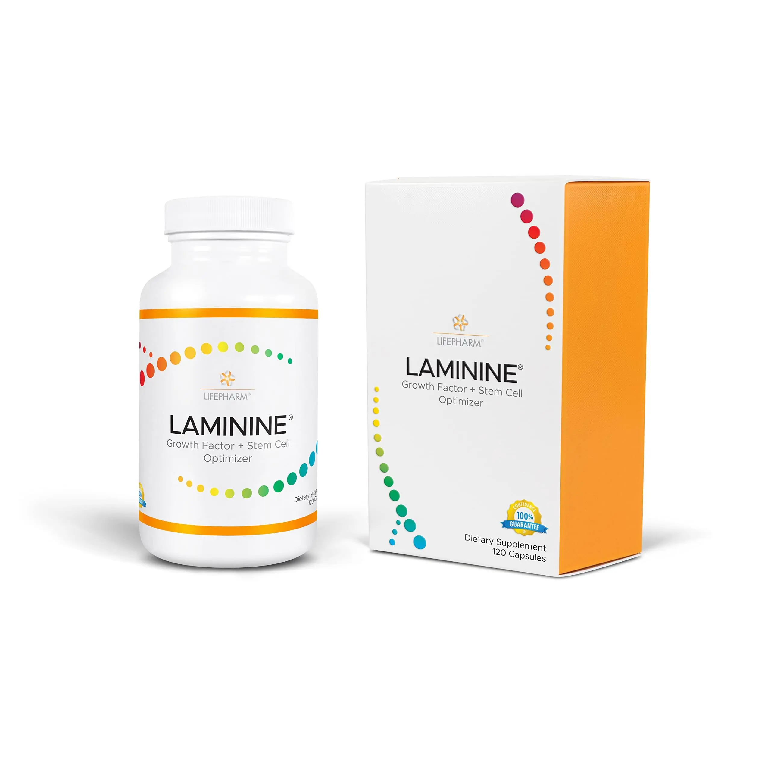 LifePharm LAMININE: Cellular Support for Wellness, Cognitive Function & Vitality - Stem Cell Rejuvenation, Stress Relief & Joint Discomfort Reduction (120 Count)