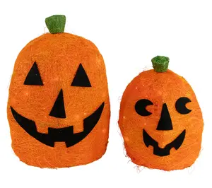 Northlight Prelit Jack O' Lanterns Yard Halloween Decors 2pc