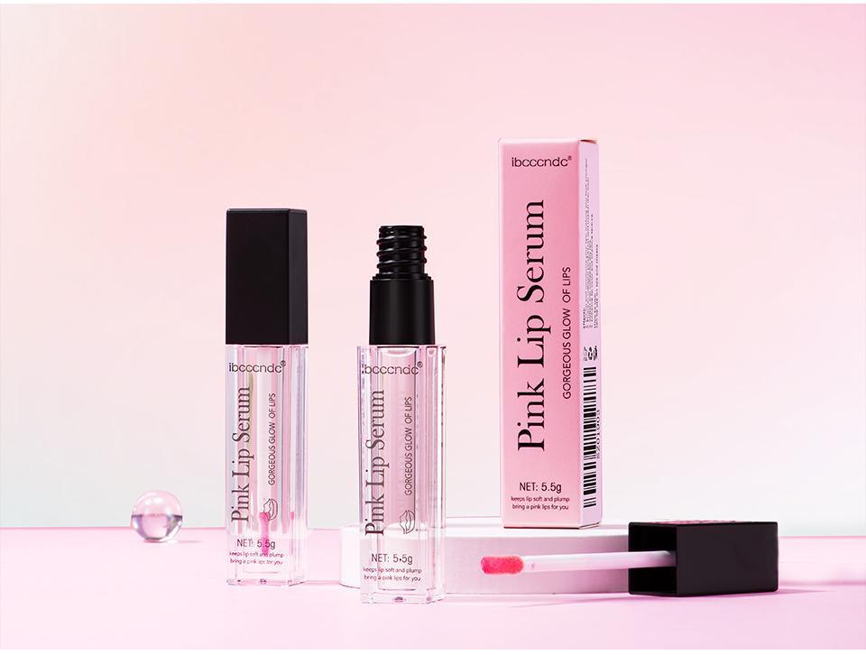 Pink Lip Serum Moisturizing Fresh Effective Reduce Pigmentation Exfoliating Plumper Sexy Care Cosmetics