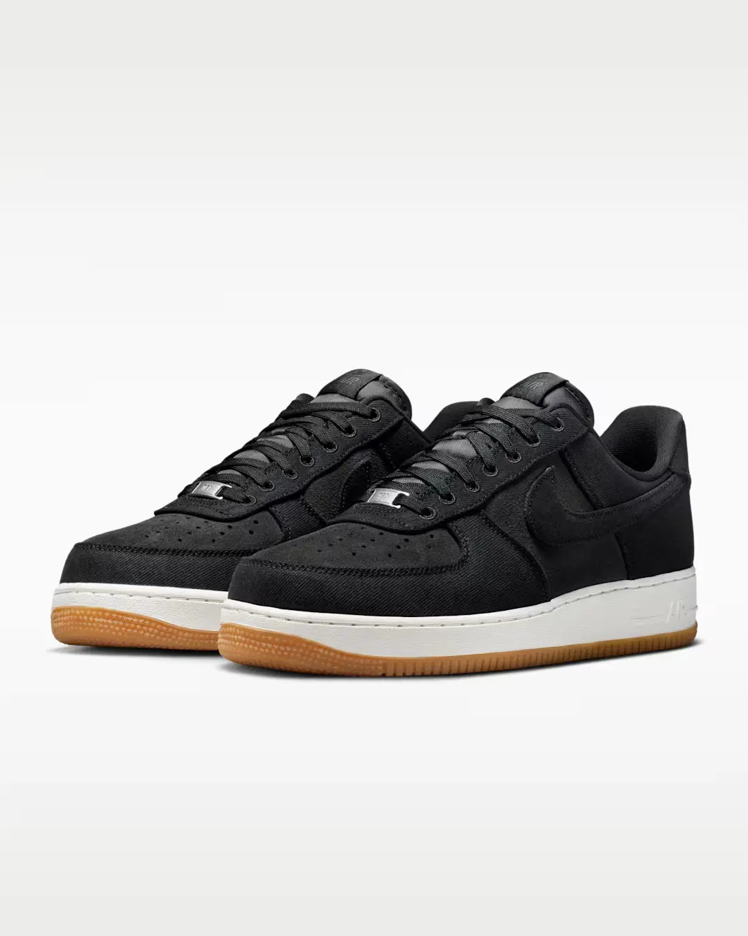 Men's Nike Air Force 1 Low "Black Canvas" IR0951-002 Fashion Athletic Sneaker