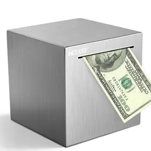 Piggy Bank for adults stainless steel Saving Banks (4.72 inch )