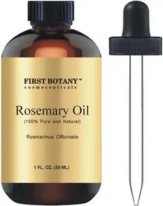 First Botany 100% Pure Rosemary Essential Oil Premium for Aromatherapy Massage Topical & Household Uses 1 fl oz Rosemary