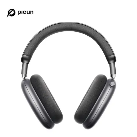 Picun F8 Pro Wireless Over-Ear Headphones - 52dB Active Noise Cancellation, Bluetooth 5.4, 140-Hour Playtime, 3.5mm Wired Option, Dual Device Pairing, App Custom EQ, Detachable Fabric Earcups, Deep Bass, 20kHz Support for iPhone/Android